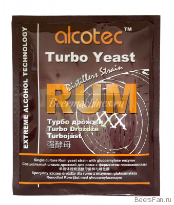 Спиртовые дрожжи Alcotec Rum Turbo с глюкоамилазой, 73 гр