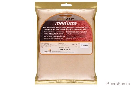Неохмеленный сухой солодовый экстракт Muntons Medium 0,5 кг