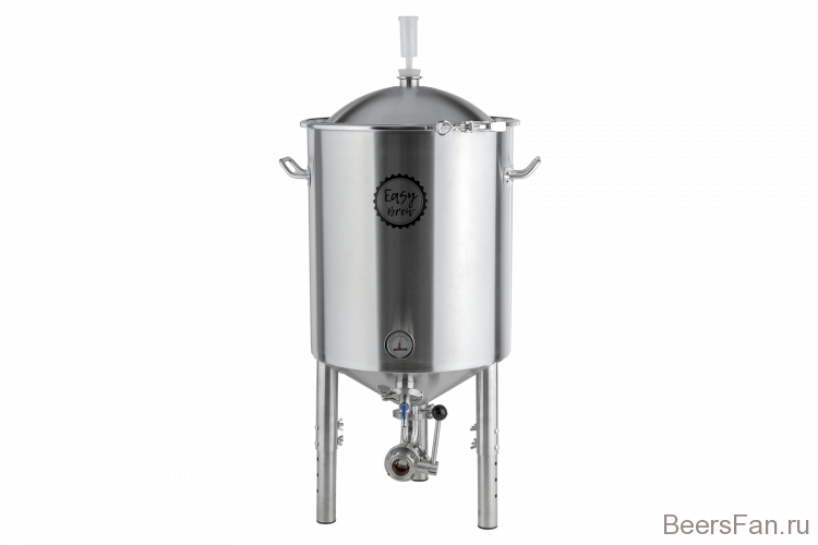 ЦКТ Easy Brew с краном для слива дрожжей, нержавеющая сталь, 55 л ...