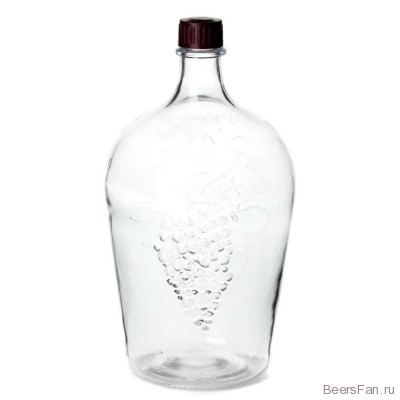 Бутылка стеклянная "Ровоам" с пробкой, 4,5 л